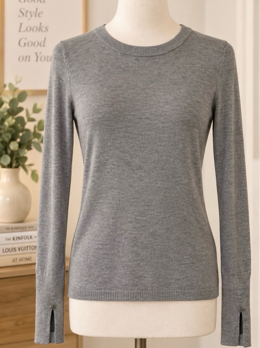 Lululemon Timeless Twist Open Back Long Sleeve Top Grey